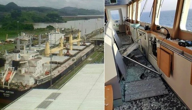 Türk Gemisine Bomba İsabet Etti