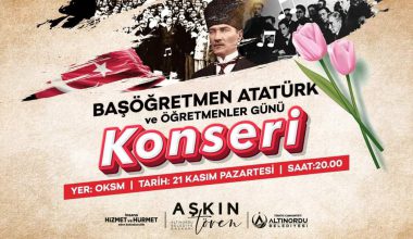 ALTINORDU BELEDİYESİ’NDEN ÖĞRETMENLER GÜNÜNE ÖZEL KONSER