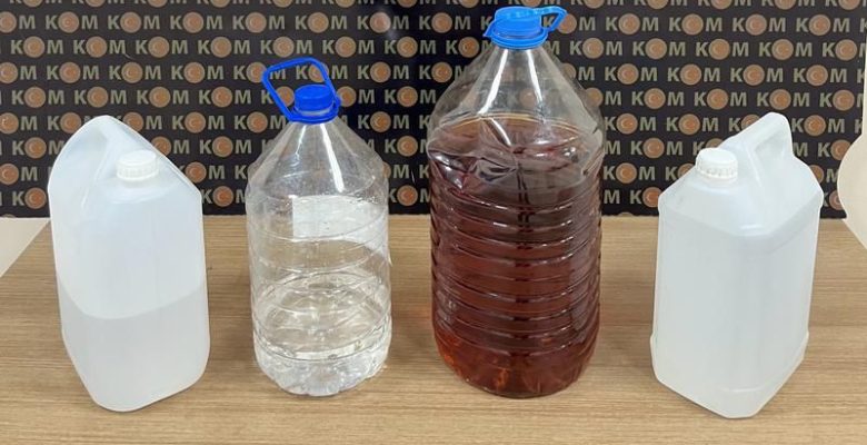 ORDU’DA LİTRELERCE SAHTE İÇKİ YAKALANDI