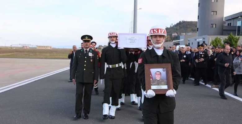 GİRESUNLU ŞEHİDİMİZ HAVALİMANINA GELDİ