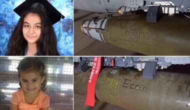 ECRİN VE YAĞMUR’UN ADLARI BOMBALARA YAZILDI