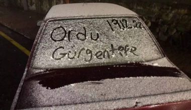 ORDU’YA SEZONUN İLK KARI YAĞMAYA BAŞLADI