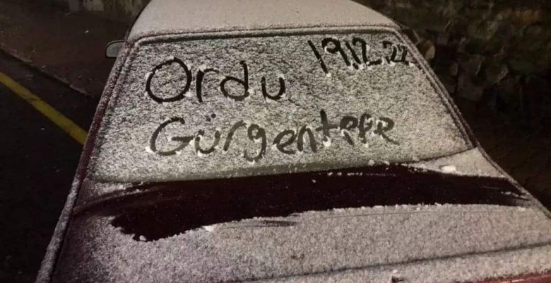 ORDU’YA SEZONUN İLK KARI YAĞMAYA BAŞLADI