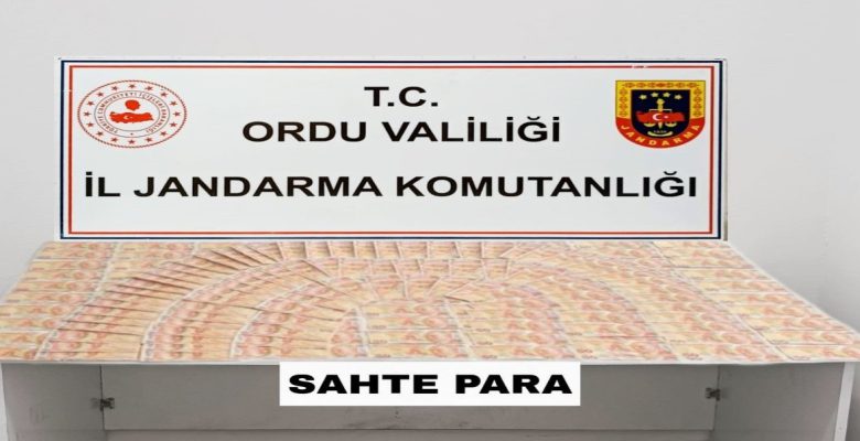 ORDU’DA BİNLERCE LİRA SAHTE PARA ELE GEÇİRİLDİ
