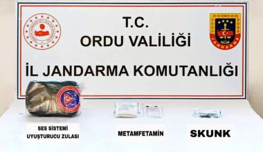 ORDU’DA SES SİSTEMİNİN İÇİNE UYUŞTURUCU ZULASI
