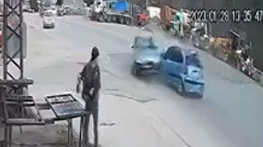 KORGAN’DAKİ KAZAYI GÜVENİK KAMERLARI KAYDETTİ