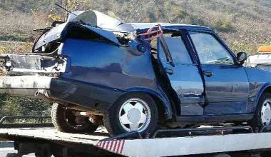 TIR ÇARPTI BU HALE GELDİ