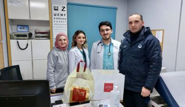 BAŞKAN TÖREN YILBAŞINDA 7/24 ÇALIŞANLARI UNUTMADI