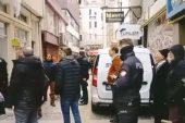 KAHVE DÜKKANINDA YANGIN (İZLE)
