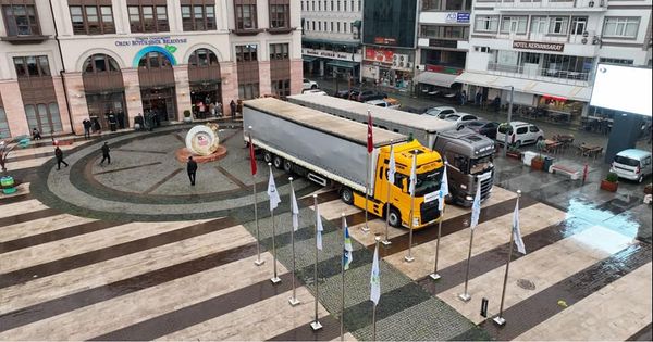 DEPREM YARDIM TIRLARI YOLA ÇIKTI