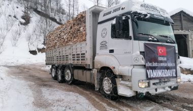 ORDU’DAN DEPREM BÖLGESİNE ODUN DA GÖNDERİLİYOR