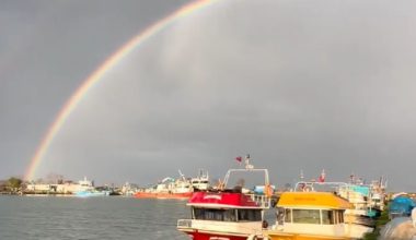 ORDU’DA HARİKA GÖKKUŞAĞI OLUŞUMU (VİDEO)