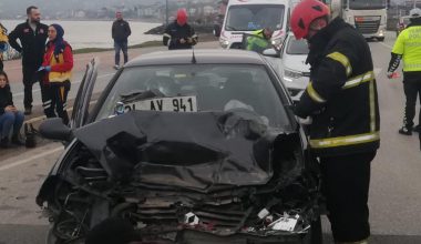 FATSA’DA 2 AYRI TRAFİK KAZASI YAŞANDI