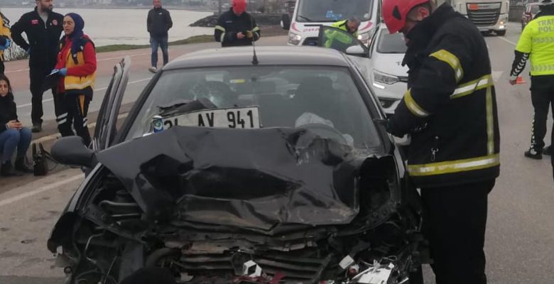 FATSA’DA 2 AYRI TRAFİK KAZASI YAŞANDI