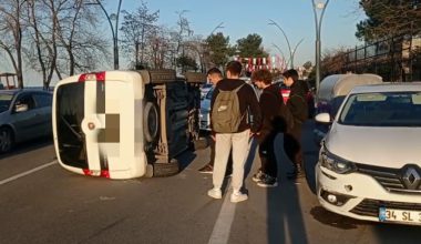 ALTINORDU PLAJ YOLUNDA YAN YATTI (izle)