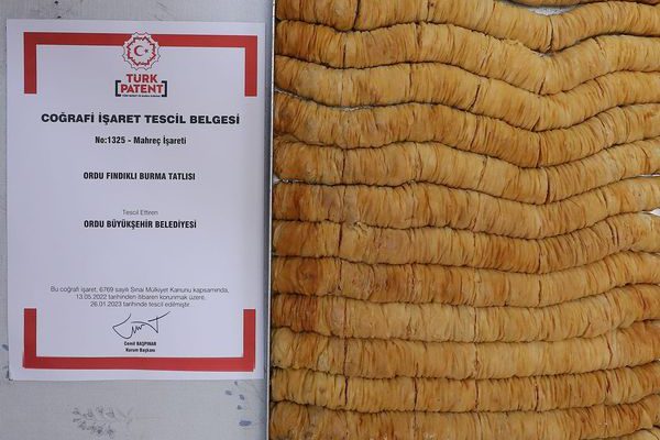 ORDU FINDIKLI BURMA TATLISI’ TESCİLLENDİ