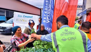 ALTINORDU BELEDİYESİNDEN ÇİFTÇİLERE 452 BİN ÜCRETSİZ FİDE DESTEĞİ