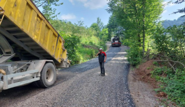GÖLKÖY´ÜN YOLLARI ASFALT İLE BULUŞUYOR