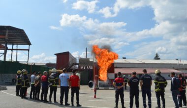OBİTEM’DE 2.TUR İTFAİYE EĞİTİMLERİ BAŞLADI