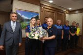 BÜYÜKŞEHİR ZABITASI’NDAN BAŞKAN HİLMİ GÜLER’E ZİYARET