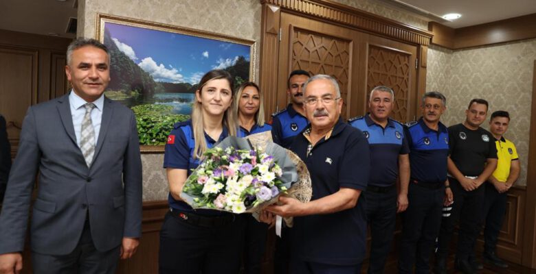 BÜYÜKŞEHİR ZABITASI’NDAN BAŞKAN HİLMİ GÜLER’E ZİYARET