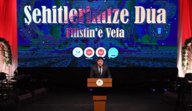 “ŞEHİTLERİMİZE DUA FİLİSTİNE VEFA” PROGRAMI GERÇEKLEŞTİ