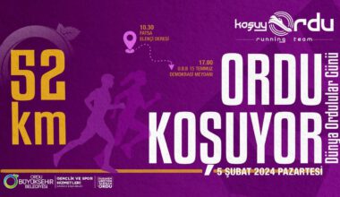 5 ŞUBAT DÜNYA ORDULULAR GÜNÜNE ÖZEL KOŞU