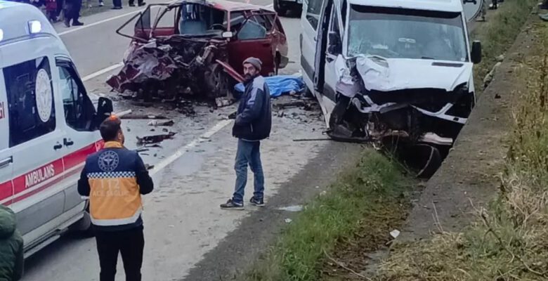FECİ KAZADA 2 KİŞİ CAN VERDİ